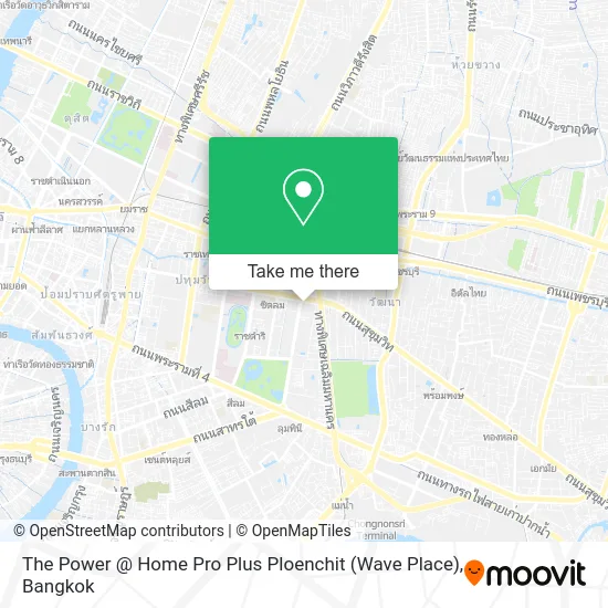 The Power @ Home Pro Plus Ploenchit (Wave Place) map