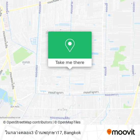 วินกลางคลอง3 บ้านพฤกษา17 map