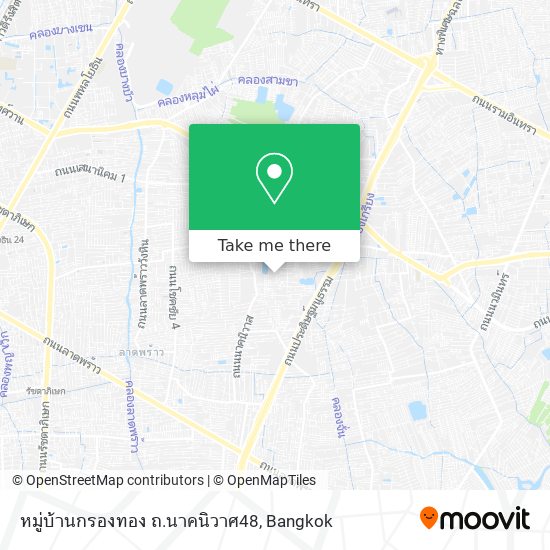 หมู่บ้านกรองทอง  ถ.นาคนิวาศ48 map