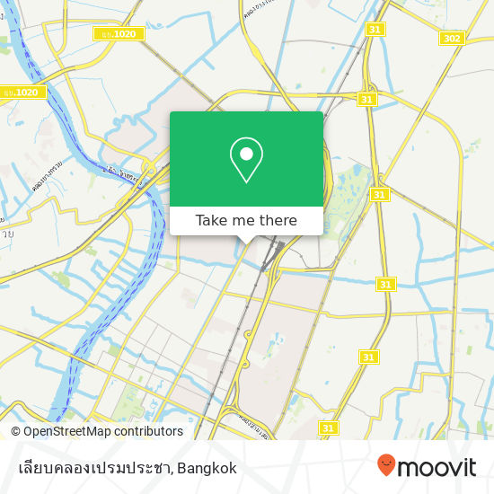 เลียบคลองเปรมประชา map