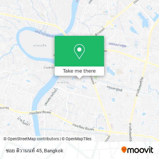 ซอย ติวานนท์ 45 map