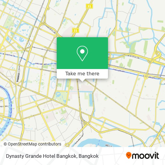 Dynasty Grande Hotel Bangkok map