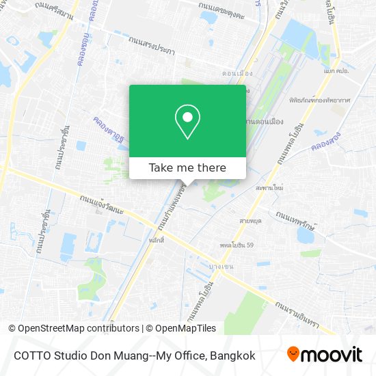 COTTO Studio Don Muang--My Office map