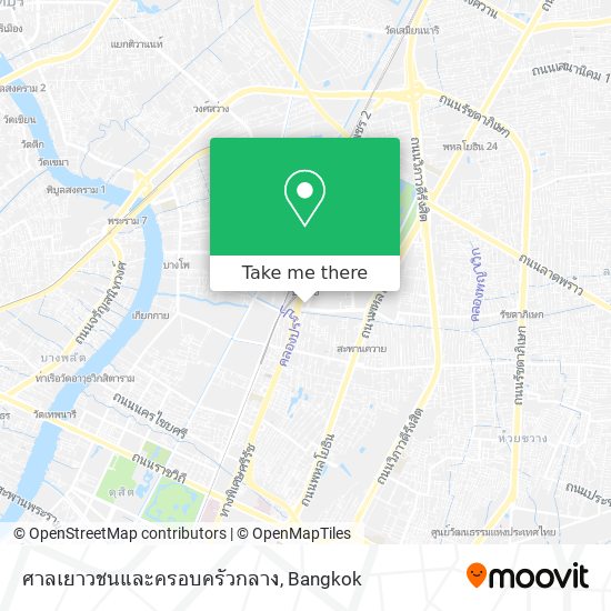 ศาลเยาวชนและครอบครัวกลาง map