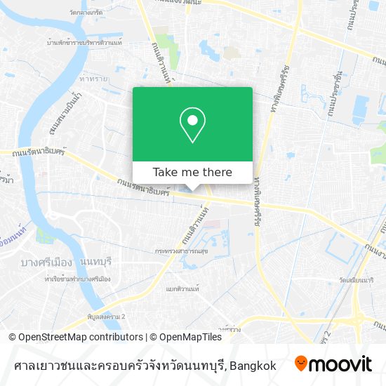 ศาลเยาวชนและครอบครัวจังหวัดนนทบุรี map