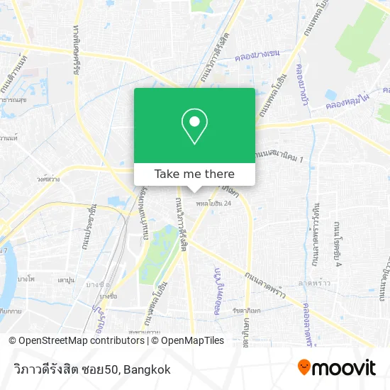 วิภาวดีรังสิต ซอย50 map