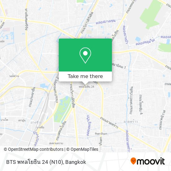 BTS พหลโยธิน 24 (N10) map
