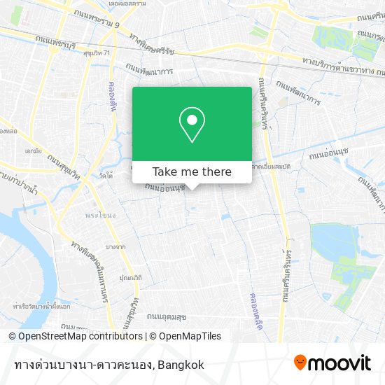 ทางด่วนบางนา-ดาวคะนอง map