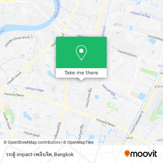 รถตู้ impact-เพลินจิต map