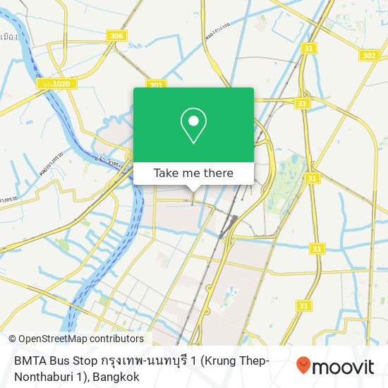 BMTA Bus Stop กรุงเทพ-นนทบุรี 1 (Krung Thep-Nonthaburi 1) map