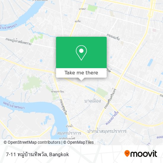 7-11 หมู่บ้านทิพวัล map
