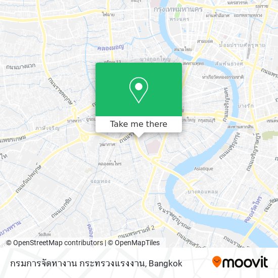 กรมการจัดหางาน กระทรวงแรงงาน map