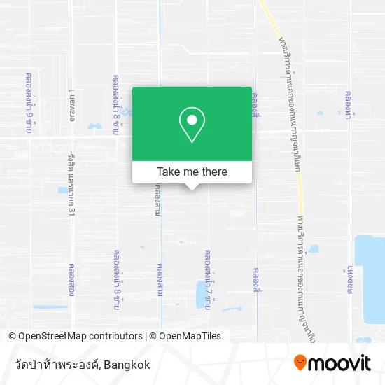 วัดป่าห้าพระองค์ map