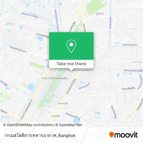 กรมสวัสดิการทหารอากาศ map