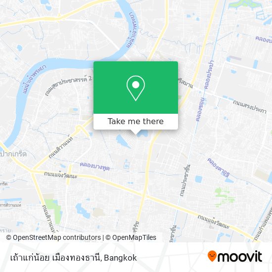 เถ้าแก่น้อย เมืองทองธานี map