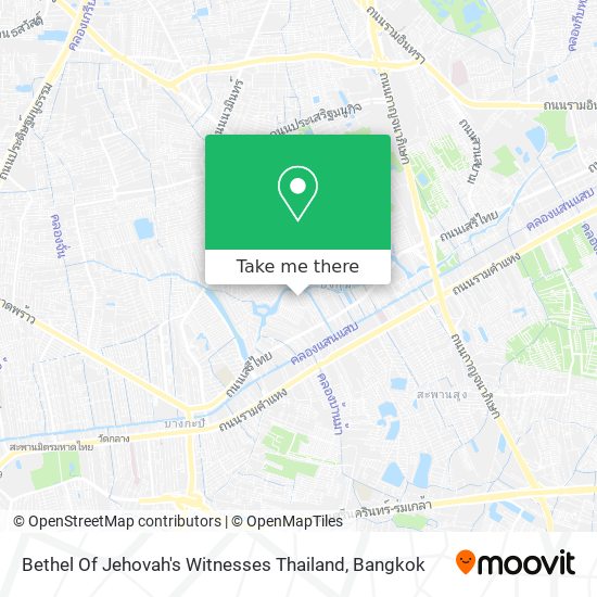 Bethel Of Jehovah's Witnesses Thailand map