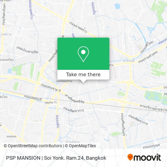PSP MANSION | Soi Yonk. Ram.24 map