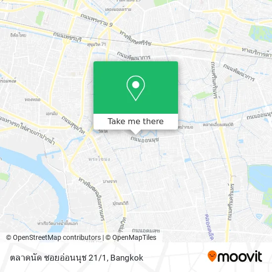 ตลาดนัด ซอยอ่อนนุช 21/1 map