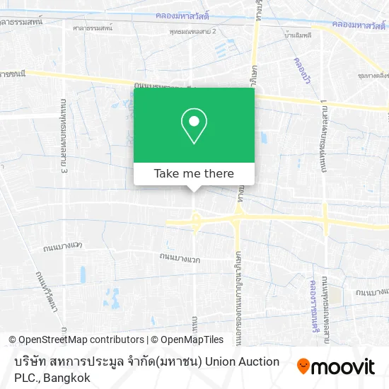 บริษัท สหการประมูล จำกัด(มหาชน) Union Auction PLC. map