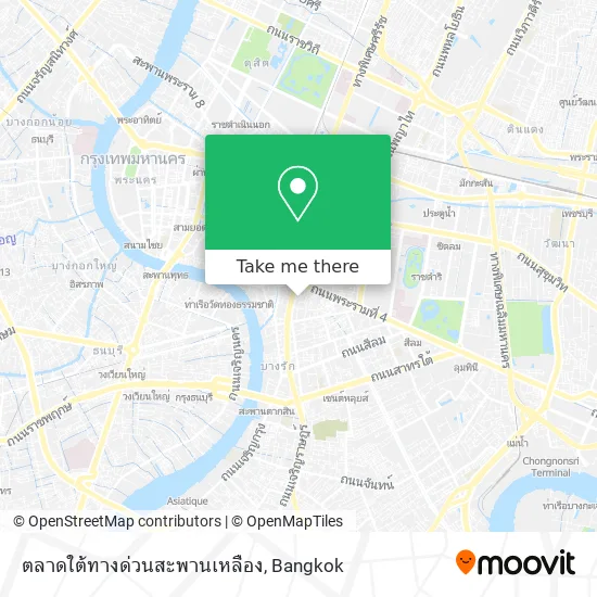 ตลาดใต้ทางด่วนสะพานเหลือง map