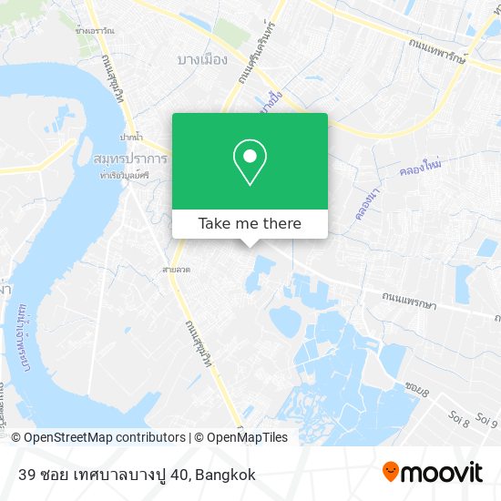 39 ซอย เทศบาลบางปู 40 map