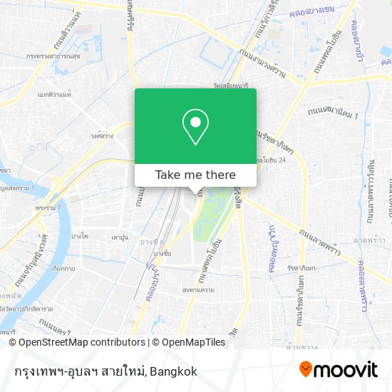 กรุงเทพฯ-อุบลฯ สายใหม่ map