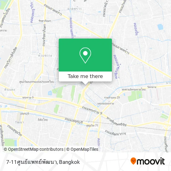 7-11ศูนย์แพทย์พัฒนา map
