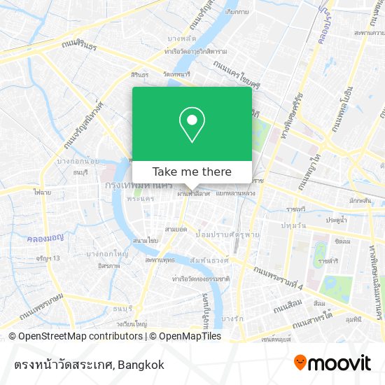 ตรงหน้าวัดสระเกศ map