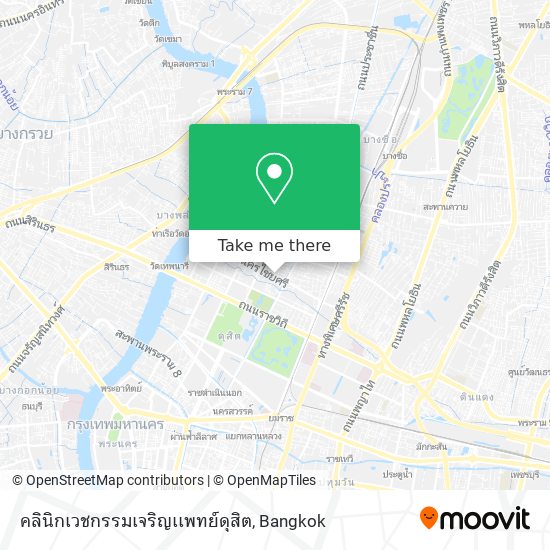 คลินิกเวชกรรมเจริญเเพทย์ดุสิต map