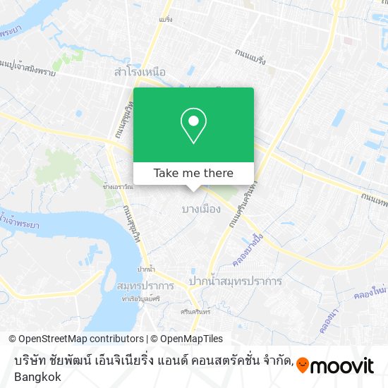 บริษัท ชัยพัฒน์ เอ็นจิเนียริ่ง แอนด์ คอนสตรัคชั่น จำกัด map