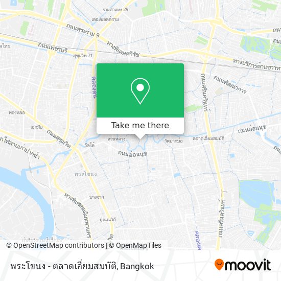 พระโขนง - ตลาดเอี่ยมสมบัติ map