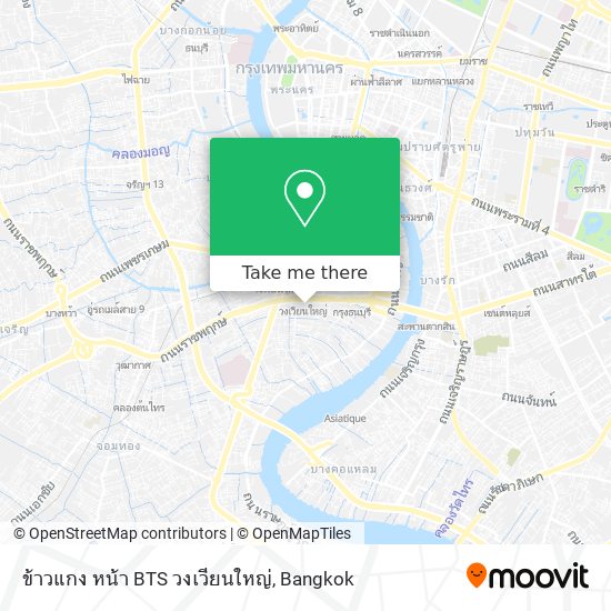 ข้าวแกง หน้า BTS วงเวียนใหญ่ map