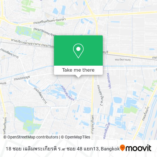 18 ซอย เฉลิมพระเกียรติ ร.๙ ซอย 48 แยก13 map