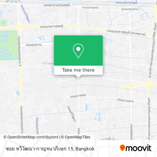 ซอย ทวีวัฒนา-กาญจนาภิเษก 15 map