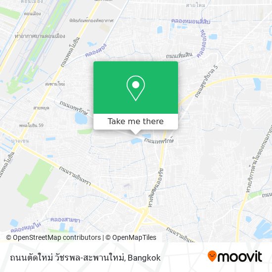 ถนนตัดใหม่ วัชรพล-สะพานใหม่ map