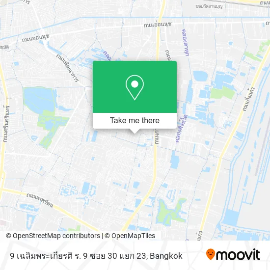 9 เฉลิมพระเกียรติ ร. 9 ซอย 30 แยก 23 map