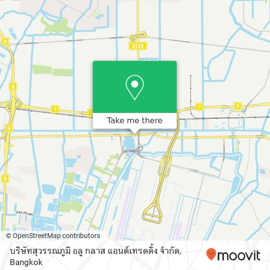 บริษัทสุวรรณภูมิ อลู กลาส แอนด์เทรดดิ้ง จำกัด map