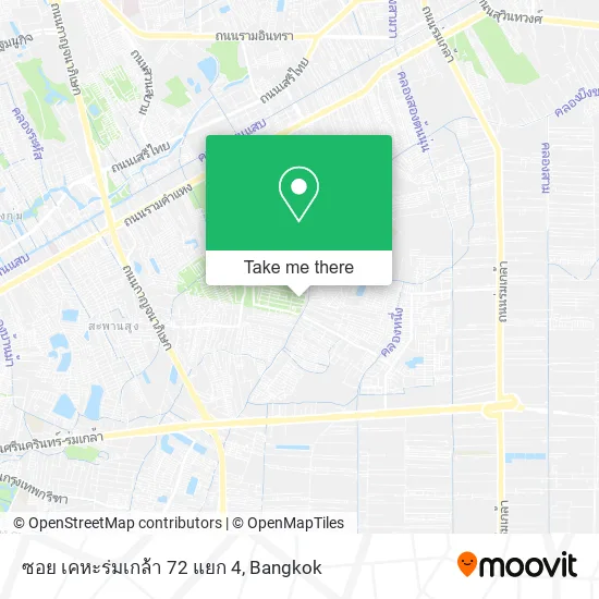 ซอย เคหะร่มเกล้า 72 แยก 4 map