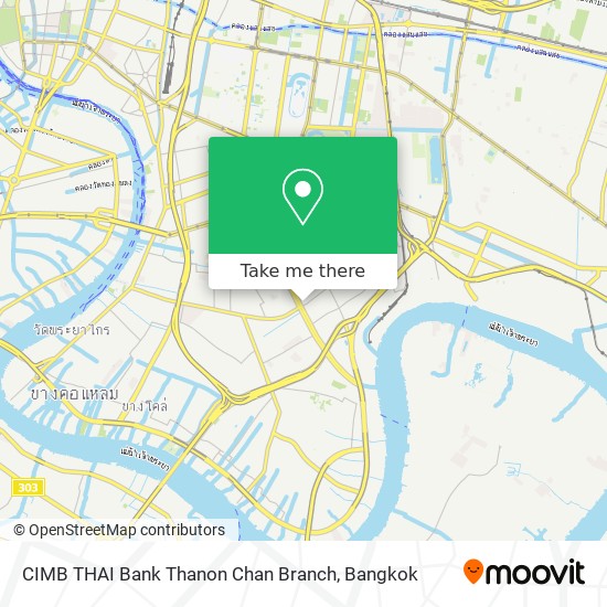 CIMB THAI Bank Thanon Chan Branch map