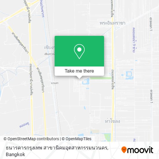 ธนารคารกรุงเทพ สาขานิคมอุตสาหกรรมนวนคร map