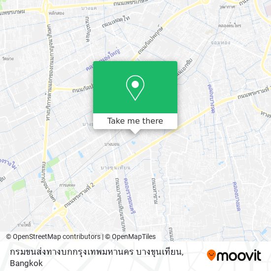 กรมขนส่งทางบกกรุงเทพมหานคร บางขุนเทียน map