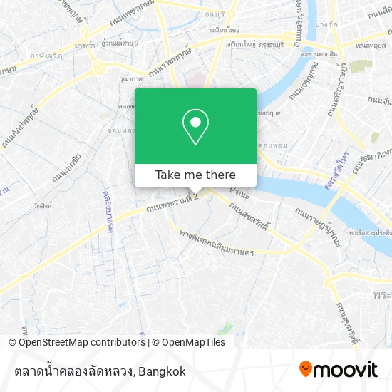 ตลาดน้ำคลองลัดหลวง map