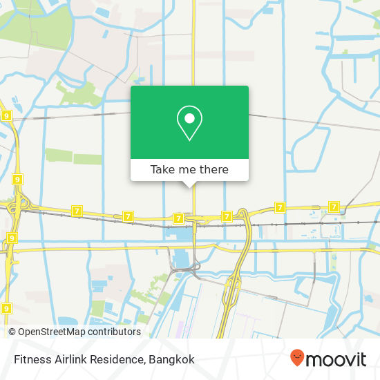 Fitness Airlink Residence map