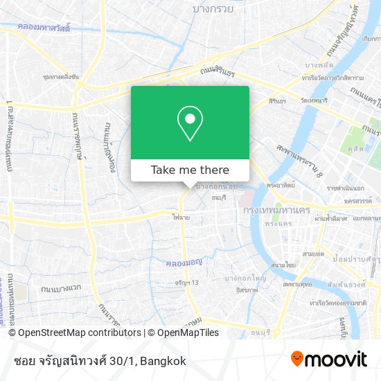 ซอย จรัญสนิทวงศ์ 30/1 map