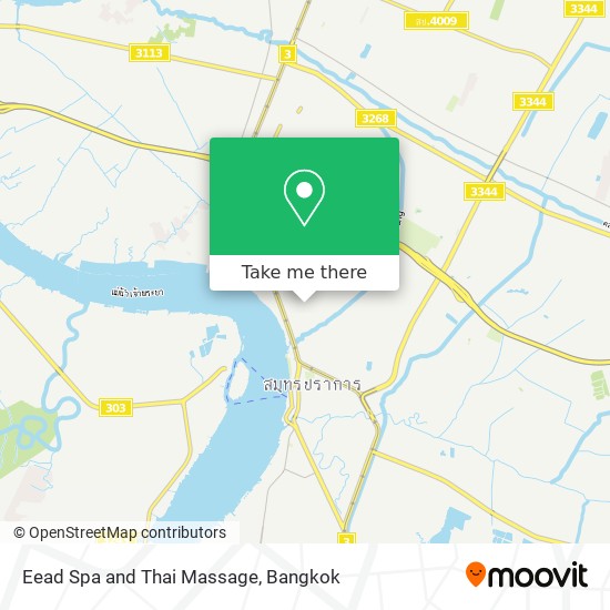 Eead Spa and Thai Massage map