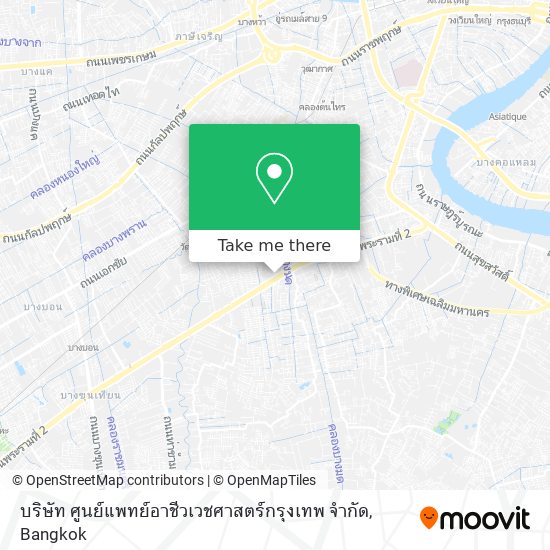 บริษัท ศูนย์แพทย์อาชีวเวชศาสตร์กรุงเทพ จำกัด map