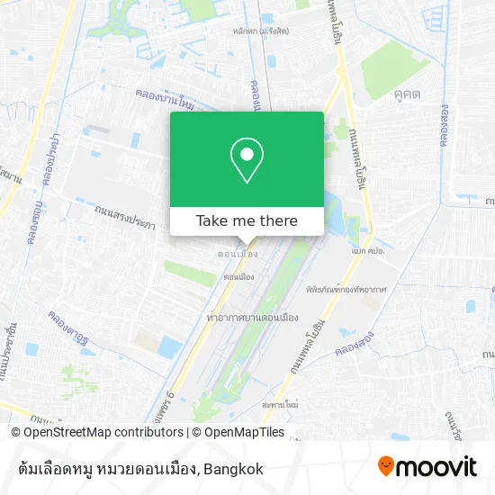 ต้มเลือดหมู หมวยดอนเมือง map