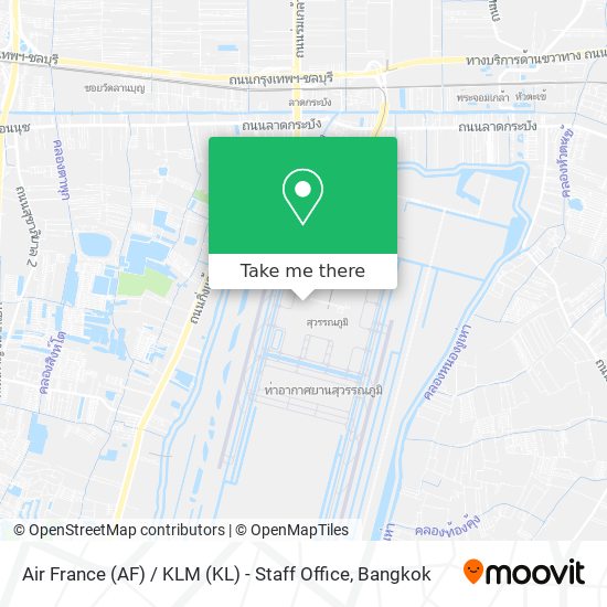 Air France (AF) / KLM (KL) - Staff Office map