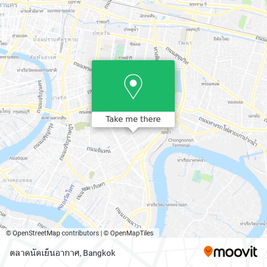 ตลาดนัดเย็นอากาศ map