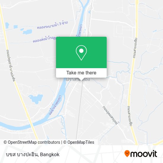 บขส บางปะอิน map